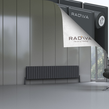 Oti Radiateur En Aluminium 400x1846 Anthracite Foncé - Thumbnail