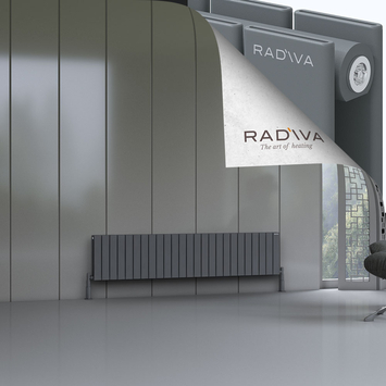 Oti Radiateur En Aluminium 400x1846 Anthracite - Thumbnail