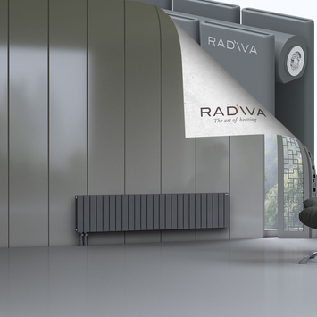 Oti Radiateur En Aluminium 400x1846 Anthracite - Thumbnail