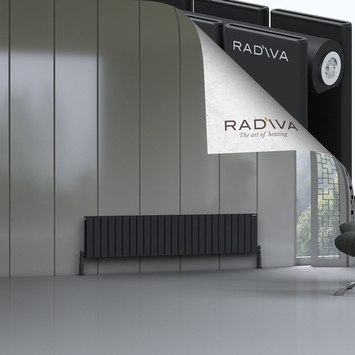 Oti Radiateur En Aluminium 400x1846 Noir - Thumbnail