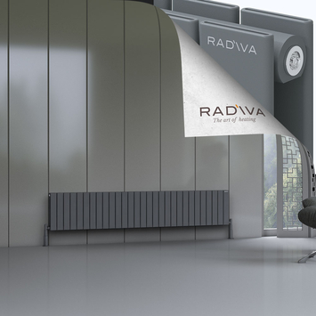 Oti Radiateur En Aluminium 400x2142 Anthracite - Thumbnail