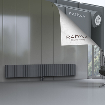 Oti Radiateur En Aluminium 400x2512 Anthracite - Thumbnail