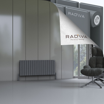 Oti Radiateur En Aluminium 500x1254 Anthracite - Thumbnail