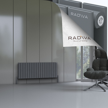 Oti Radiateur En Aluminium 500x1328 Anthracite - Thumbnail