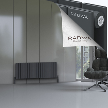 Oti Radiateur En Aluminium 500x1402 Anthracite Foncé - Thumbnail