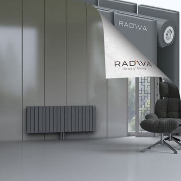 Oti Radiateur En Aluminium 500x1402 Anthracite - Thumbnail