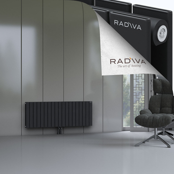 Oti Radiateur En Aluminium 500x1402 Noir - Thumbnail