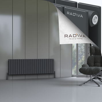 Oti Radiateur En Aluminium 500x1624 Anthracite Foncé - Thumbnail