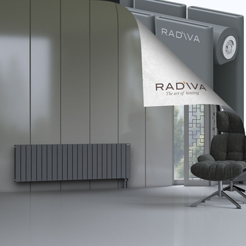 Oti Radiateur En Aluminium 500x1698 Anthracite - Thumbnail