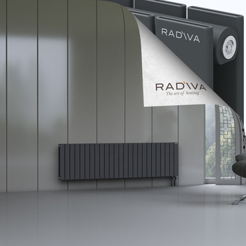 Oti Radiateur En Aluminium 500x1846 Anthracite Foncé - Thumbnail