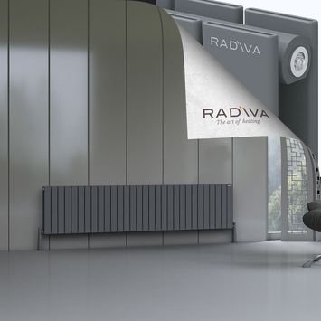 Oti Radiateur En Aluminium 500x2216 Anthracite - Thumbnail