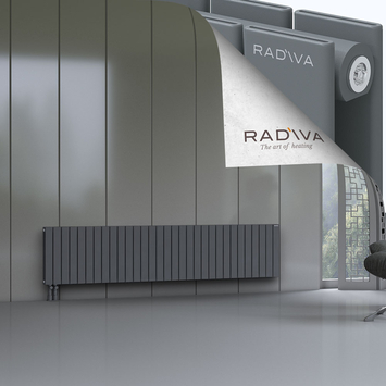 Oti Radiateur En Aluminium 500x2290 Anthracite - Thumbnail