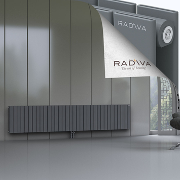 Oti Radiateur En Aluminium 500x2512 Anthracite - Thumbnail