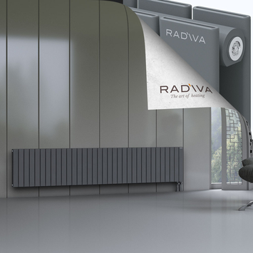 Oti Radiateur En Aluminium 500x2512 Anthracite - Thumbnail