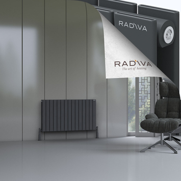 Oti Radiateur En Aluminium 600x1106 Anthracite Foncé - Thumbnail