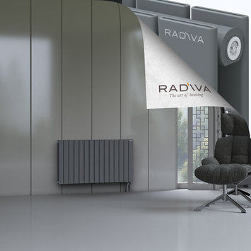 Oti Radiateur En Aluminium 600x1106 Anthracite - Thumbnail