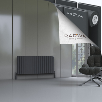 Oti Radiateur En Aluminium 600x1328 Anthracite Foncé - Thumbnail