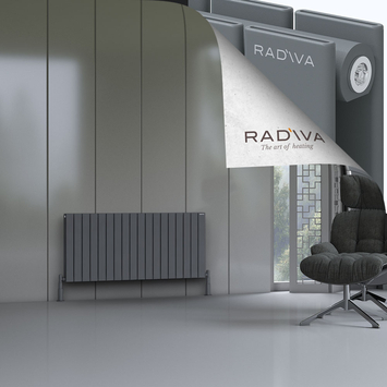 Oti Radiateur En Aluminium 600x1328 Anthracite - Thumbnail