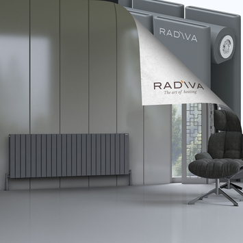 Oti Radiateur En Aluminium 600x1772 Anthracite - Thumbnail