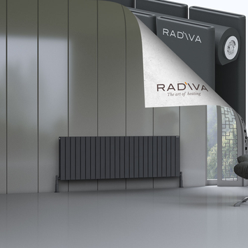 Oti Radiateur En Aluminium 600x1846 Anthracite Foncé - Thumbnail