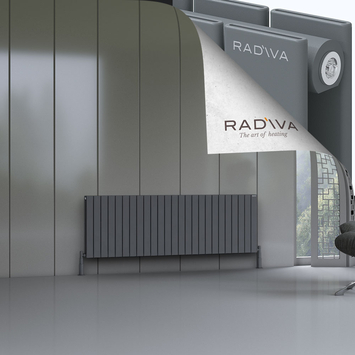 Oti Radiateur En Aluminium 600x1846 Anthracite - Thumbnail