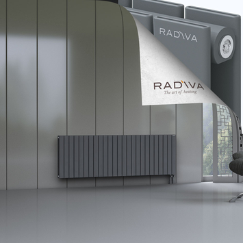 Oti Radiateur En Aluminium 600x1846 Anthracite - Thumbnail