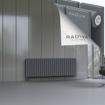 Oti Radiateur En Aluminium 600x1846 Anthracite - Thumbnail