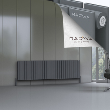 Oti Radiateur En Aluminium 600x2142 Anthracite - Thumbnail