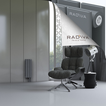 Oti Radiateur En Aluminium 600x218 Anthracite - Thumbnail