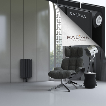 Oti Radiateur En Aluminium 600x366 Noir - Thumbnail