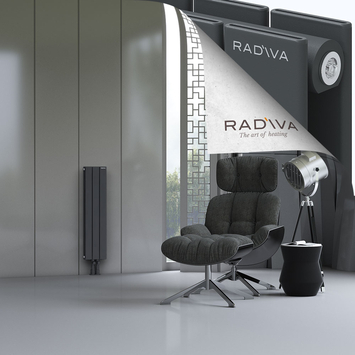 Oti Radiateur En Aluminium 900x218 Anthracite Foncé - Thumbnail