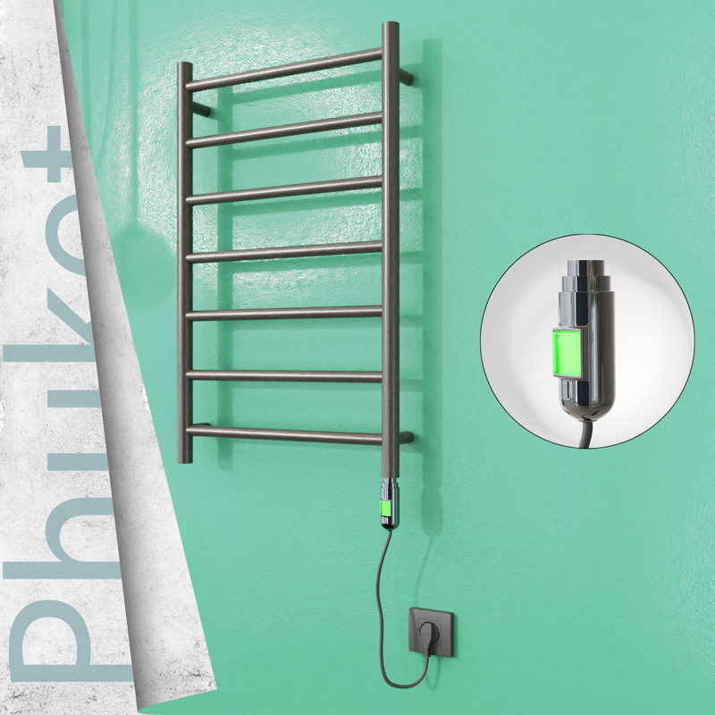 Phuket Electric Towel Warmer 200 W 500x800 Satine Finish (On/Off)