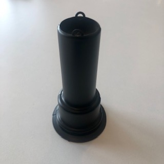 Pipe Sleeve Single - 115 mm Push Fit Plastic Noir