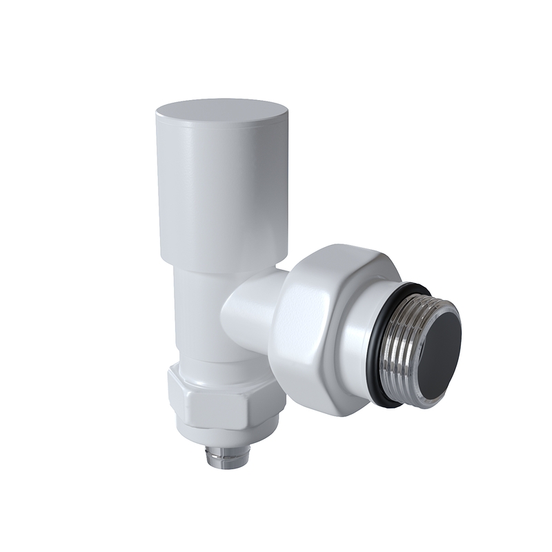 Radiator Valve 1/2'' Blanc Corner Pex (Metal Head 16x2 Connection)