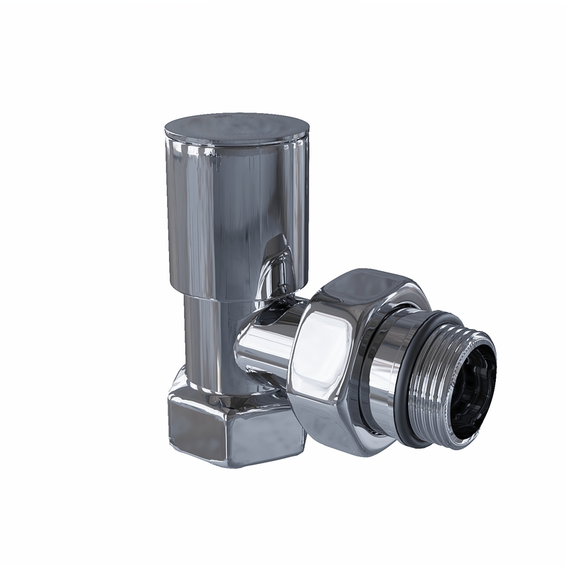 Radiator Valve 1/2'' Chrome Corner (Metal Head)