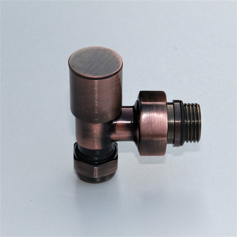 Radiator Valve 1/2'' Cuivre Antique Corner Pex (Metal Head 16x2 Connection)