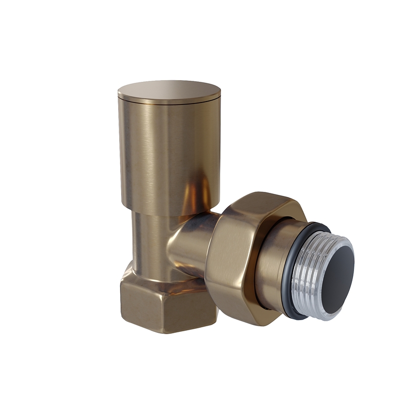 Radiator Valve 1/2'' Mat Nickel Corner (Metal Head)