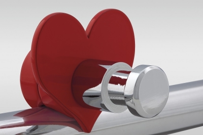 Rob Hook for Towel Warmers H03 Metal Heart Rouge-Chrome