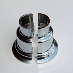 Sèche Serviettes Tube Hiding Sleeve Plug-In Plastic Chrome - Thumbnail