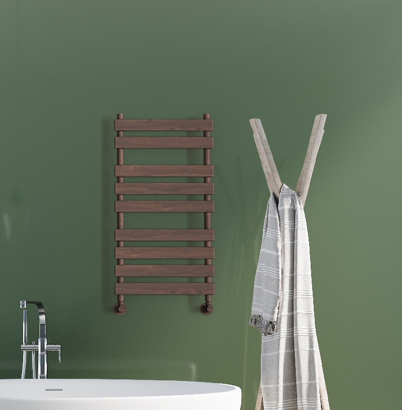 Tahiti Decorative Towel Warmer 500x1300 Wood Effect