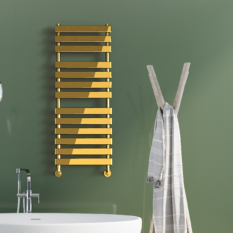 Tahiti Decorative Towel Warmer 500x950 Gold