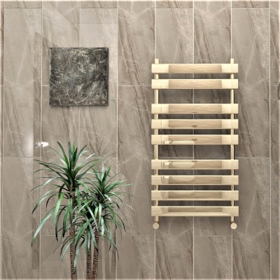 Tahiti Decorative Towel Warmer 500x950 Gold