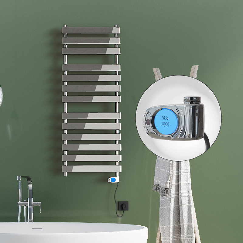 Tahiti Electric Towel Warmer 200 Watt 500x950 Chrome (Musa Thermostat)