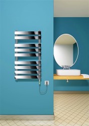 Tahiti Electric Towel Warmer 200 Watt 500x950 Chrome (On/Off) - Thumbnail