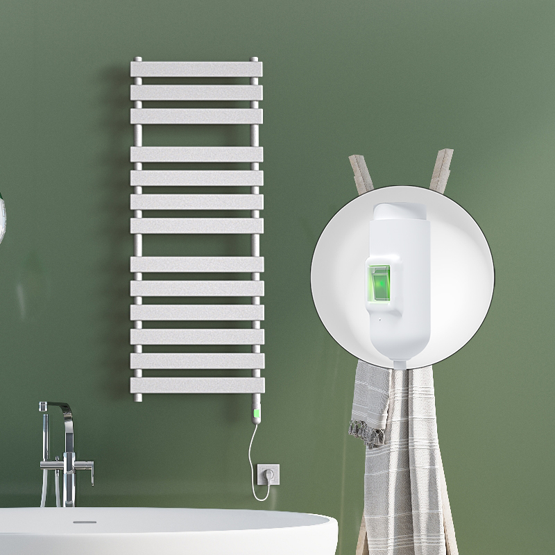 Tahiti Electric Towel Warmer 300 Watt 500x950 White (On/Off)