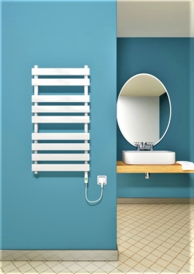 Tahiti Electric Towel Warmer 300 Watt 500x950 White (On/Off)