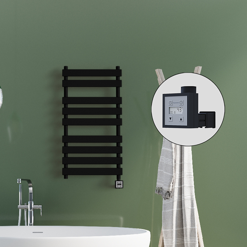 Tahiti Electric Towel Warmer 500x1300 Matte Black Ktx3 600 W