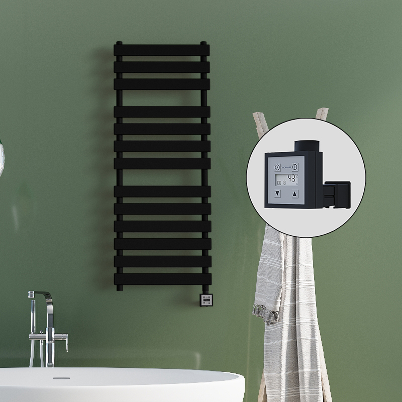 Tahiti Electric Towel Warmer 500x950 Matte Black Ktx3 300 W