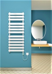 Tahiti Electric Towel Warmer 600 Watt 500x1300 White (On/Off) - Thumbnail