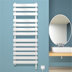 Tahiti Electric Towel Warmer 600 Watt 500x1300 White (On/Off) - Thumbnail